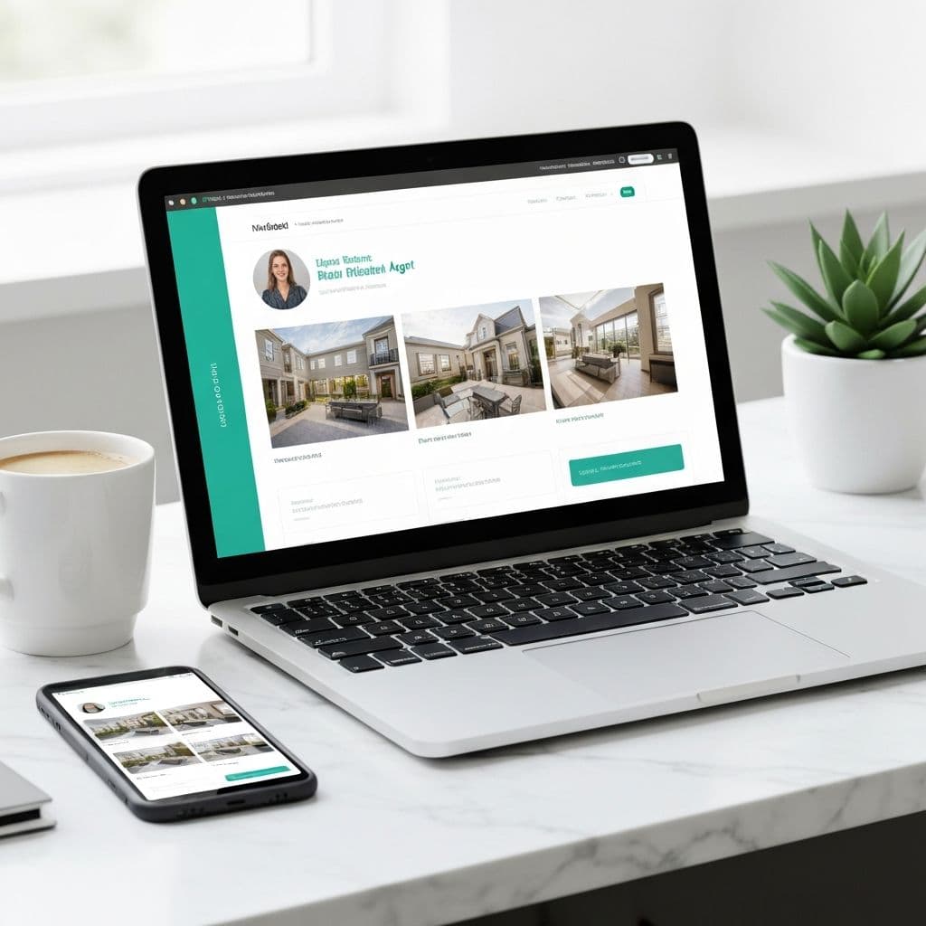 Real Estate Agent Website Design example
